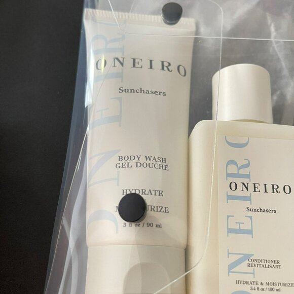 NEW Oneiro Vegan Hypo Allergenic Travel 5 Piece Set - Shampoo, Conditioner, Loti - Picture 9 of 10